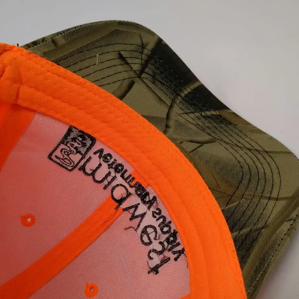 Midwest Veterinary Supply Baseball Cap Orange One Size Camo Hat Strapback UPF